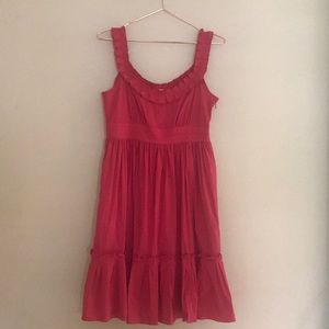 Maggy London bright pink dress.
